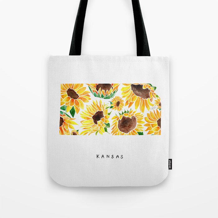 Kansas State Sunflowers Tote Bag Gallery Image 1