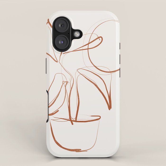 Abstract line art /Plant2 iPhone Case Gallery Image 1