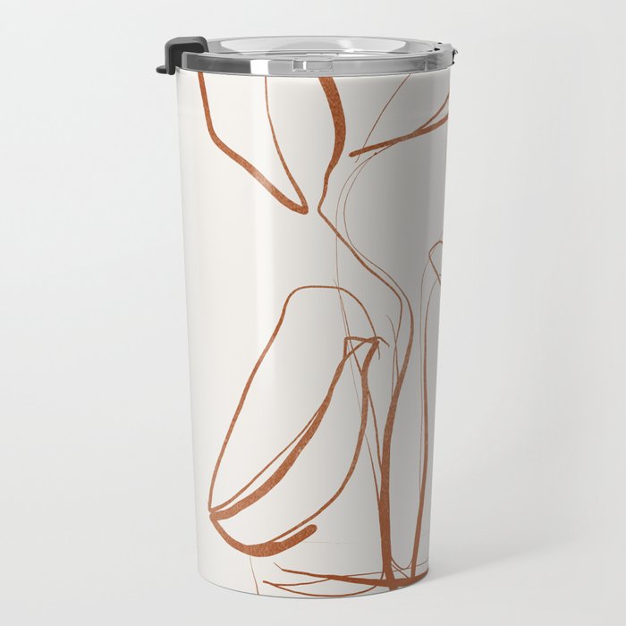 Abstract line art /Plant2 Travel Mug Gallery Image 3