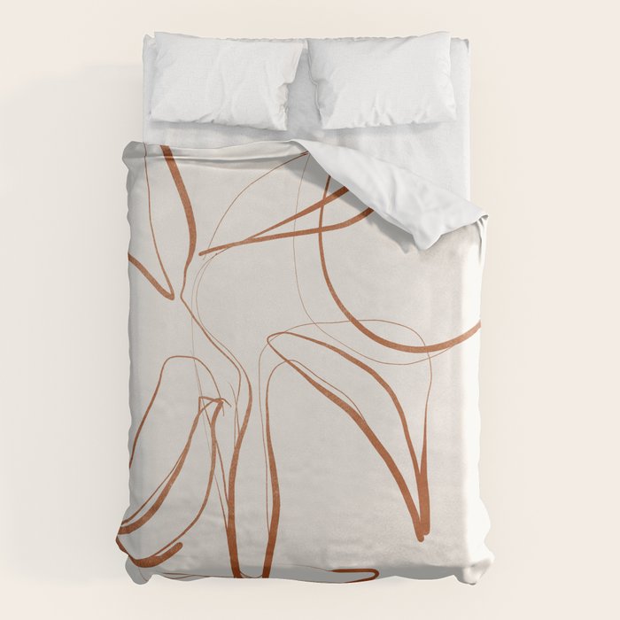 Abstract line art /Plant2 Duvet Cover Gallery Image 6