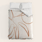 Abstract line art /Plant2 Comforter Gallery Image 6