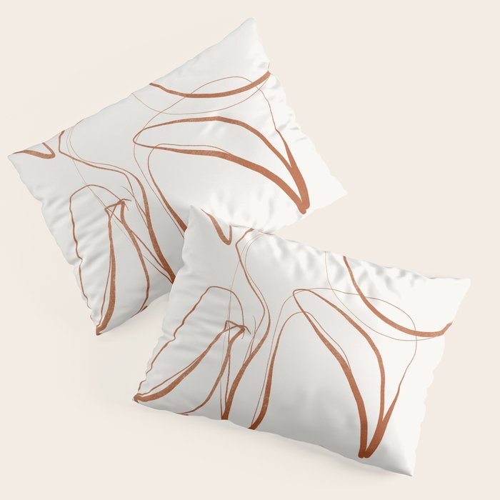 Abstract line art /Plant2 Pillow Sham Gallery Image 1