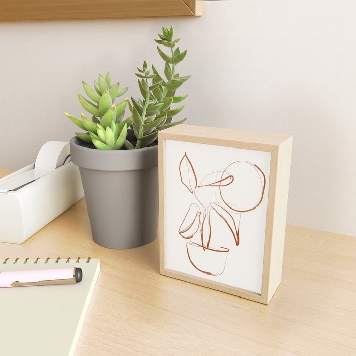 Abstract line art /Plant2 Mini Art Print Gallery Image 2
