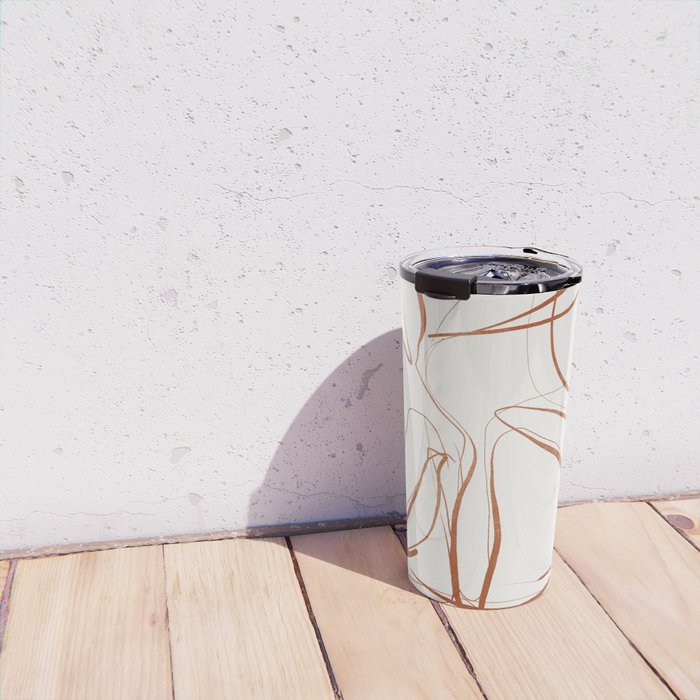 Abstract line art /Plant2 Travel Mug Gallery Image 4