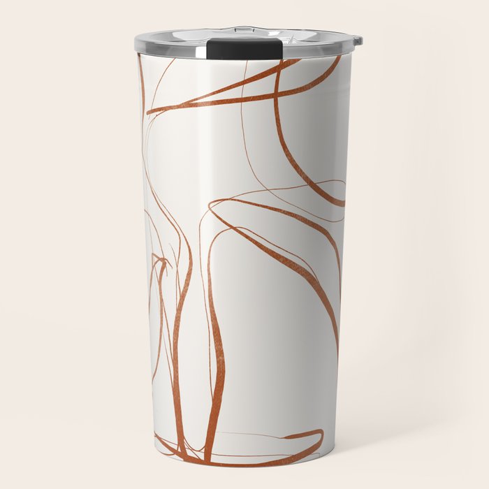 Abstract line art /Plant2 Travel Mug Gallery Image 1