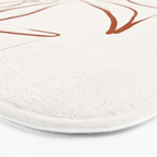 Abstract line art /Plant2 Bath Mat Gallery Image 3