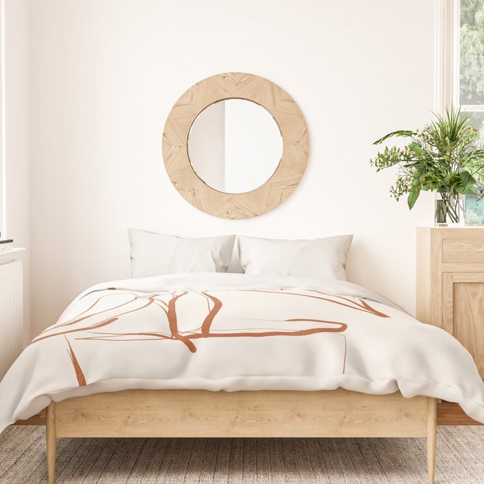 Abstract line art /Plant2 Duvet Cover Gallery Image 3