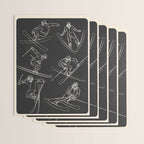 Minimal Skiers Line Art 1 Wrapping Paper Gallery Image 3