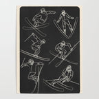 Minimal Skiers Line Art 1 Poster Gallery Image 4