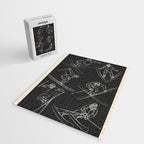Minimal Skiers Line Art 1 Jigsaw Puzzle Gallery Image 2
