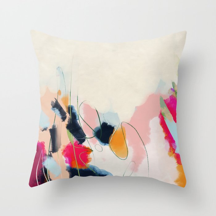 abstract art Throw Pillow Gallery Image 1