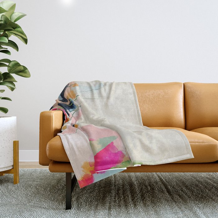 abstract art Throw Blanket Gallery Image 1