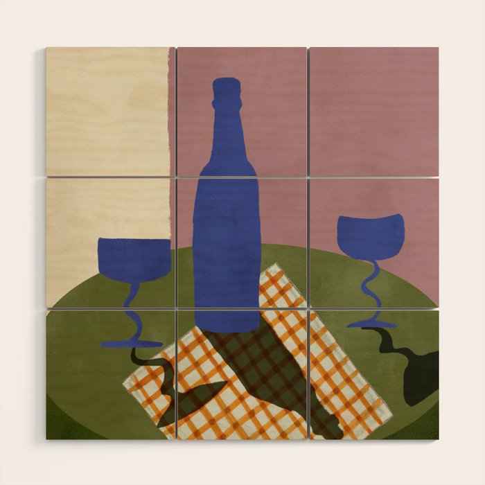 Table for Two Wood Wall Art Gallery Image 1