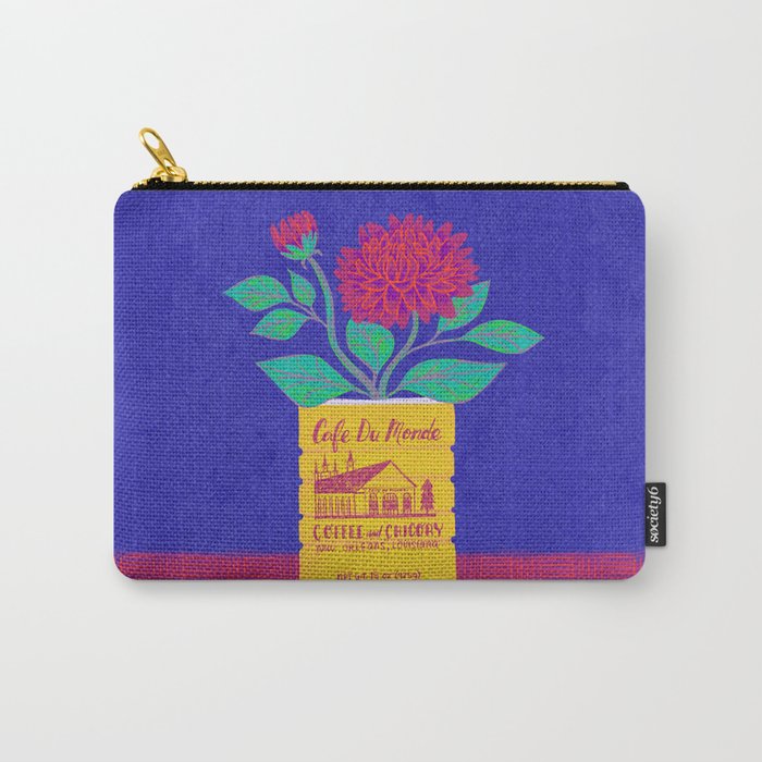 Cafe Du Monde Floral Bouquet Carry All Pouch Gallery Image 1