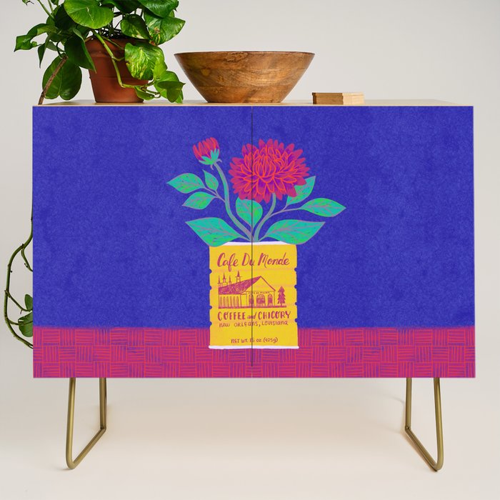 Cafe Du Monde Floral Bouquet Credenza Gallery Image 1