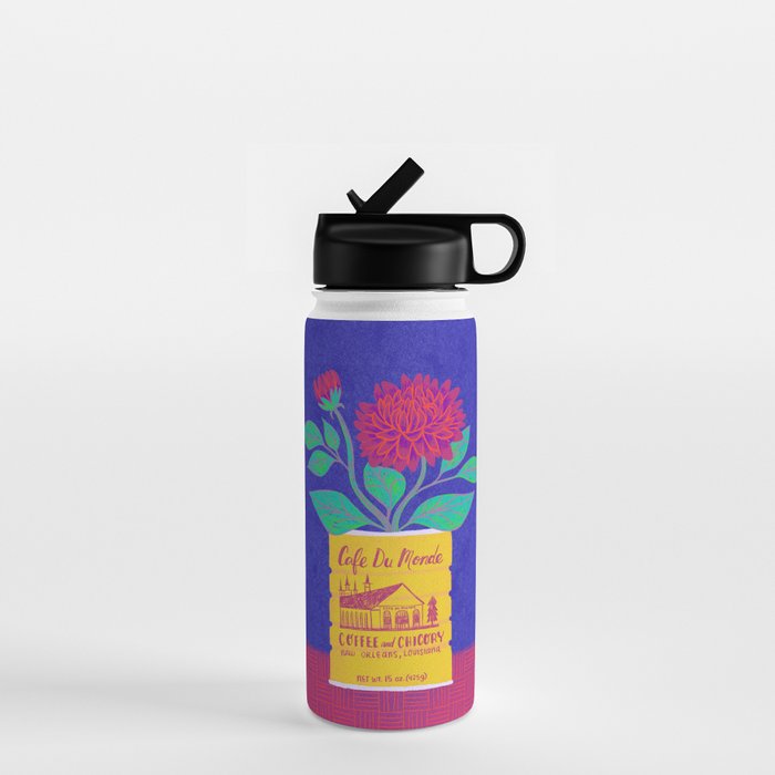 Cafe Du Monde Floral Bouquet Water Bottle Gallery Image 1
