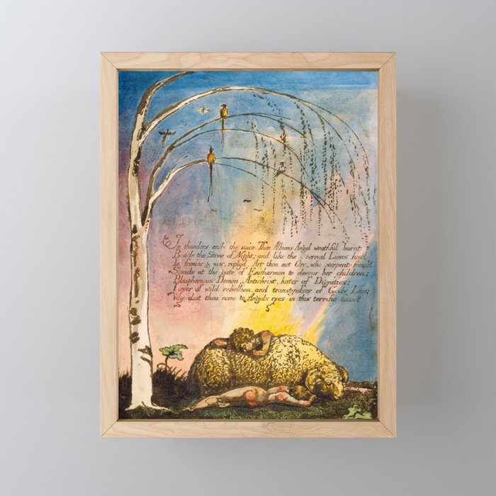 Art from "America: A Prophecy" by William Blake (1793) Mini Art Print Gallery Image 1