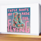 These boots are made for flying Wall Mural Gallery Image 2