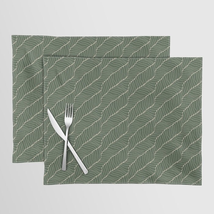 Organic Nature Green Placemat Gallery Image 1