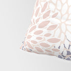  Modern Flowers Print, Coral, Pink and Purple Pillow Sham Gallery Image 4