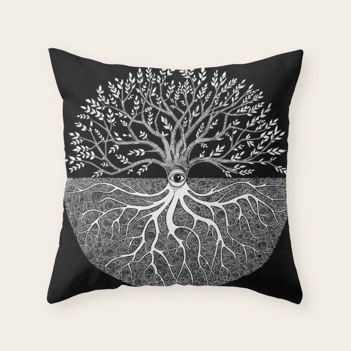 Druid Tree of Life Throw Pillow Gallery Image 6