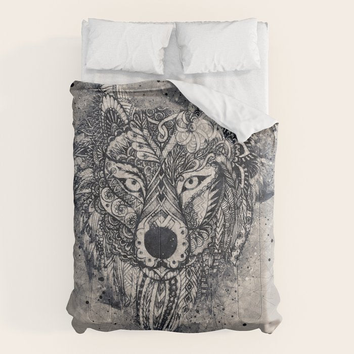 Native American Wolf Comforter Gallery Image 6