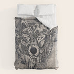 Native American Wolf Duvet Cover Gallery Image 6