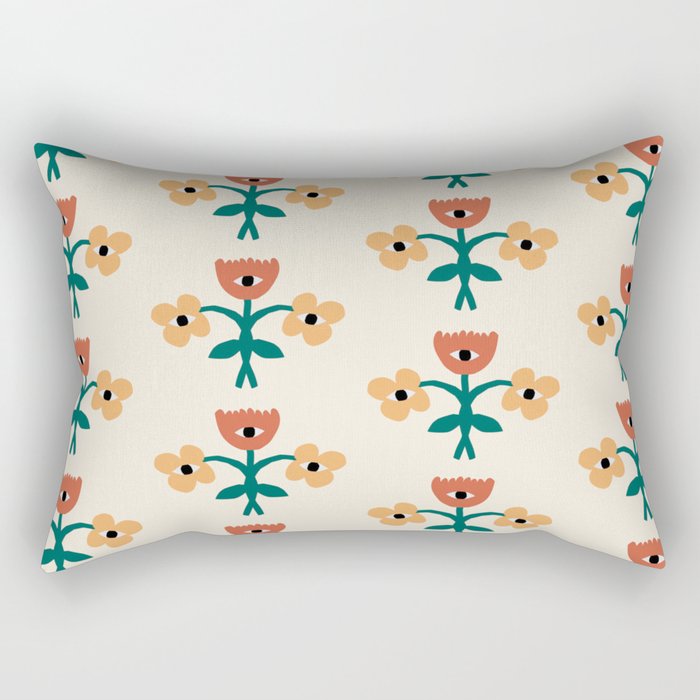 Not Your Gramma's Florals Rectangular Pillow Gallery Image 2