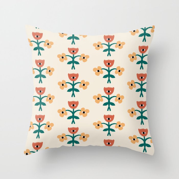 Not Your Gramma's Florals Throw Pillow Gallery Image 6