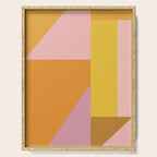 Shapes in Vintage Modern Pink, Orange, Yellow, and Lavender Serving Tray Gallery Image 1