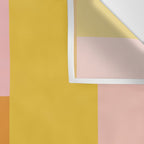 Shapes in Vintage Modern Pink, Orange, Yellow, and Lavender Wall Tapestry Gallery Image 3