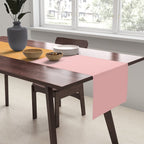 Shapes in Vintage Modern Pink, Orange, Yellow, and Lavender Table Runner Gallery Image 2