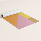 Shapes in Vintage Modern Pink, Orange, Yellow, and Lavender Yoga Mat Gallery Image 2
