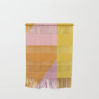 Shapes in Vintage Modern Pink, Orange, Yellow, and Lavender Wall Hanging Gallery Image 1