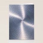 Silver Metallic Stainless Steel Pattern Stationery Card Gallery Image 2