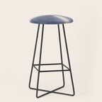 Silver Metallic Stainless Steel Pattern Stool Gallery Image 1