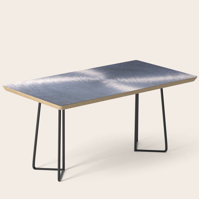 Silver Metallic Stainless Steel Pattern Coffee Table Gallery Image 1