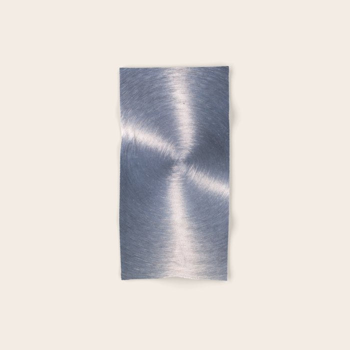 Silver Metallic Stainless Steel Pattern Bath Towel Gallery Image 1