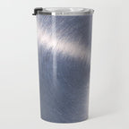 Silver Metallic Stainless Steel Pattern Travel Mug Gallery Image 3