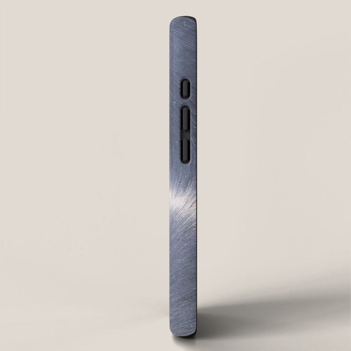 Silver Metallic Stainless Steel Pattern iPhone Case Gallery Image 2