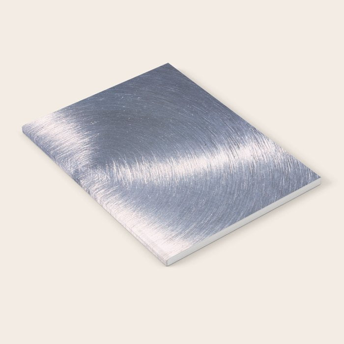 Silver Metallic Stainless Steel Pattern Notebook Gallery Image 2
