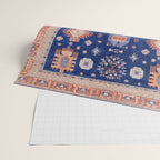 Navy Angel Jewels Kazak Rug Wrapping Paper Gallery Image 2