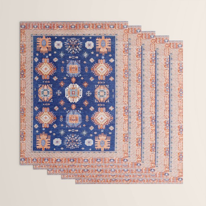 Navy Angel Jewels Kazak Rug Wrapping Paper Gallery Image 3