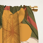 Woman With Flowers 2 Window Curtain Gallery Image 2