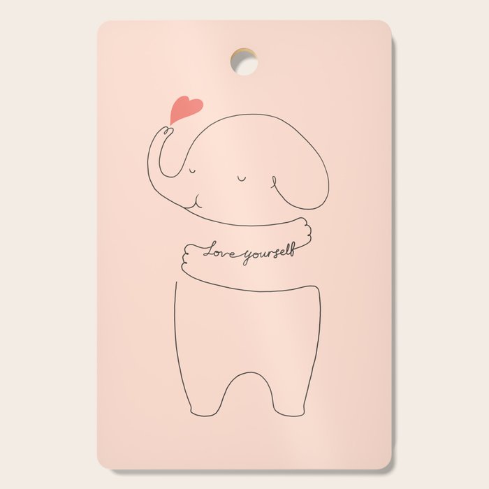 Love Yourself Ele 2 Cutting Board Gallery Image 1