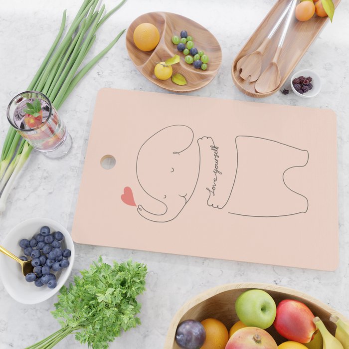 Love Yourself Ele 2 Cutting Board Gallery Image 2
