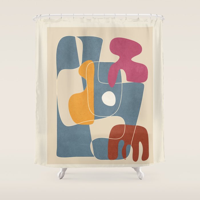 Organic Rhythms 4 Shower Curtain Gallery Image 1