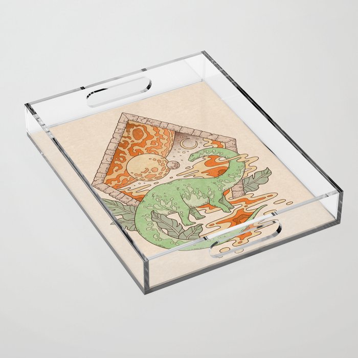 Aeon Archway: Apatosaurus | Dinosaur Science Fiction Art Acrylic Tray Gallery Image 1