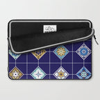 Talavera Mexican Tile - Navy & Bronze Palette Laptop Sleeve Gallery Image 2