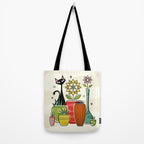 Plants, Pots, and a Pussycat ©studioxtine Tote Bag Gallery Image 2